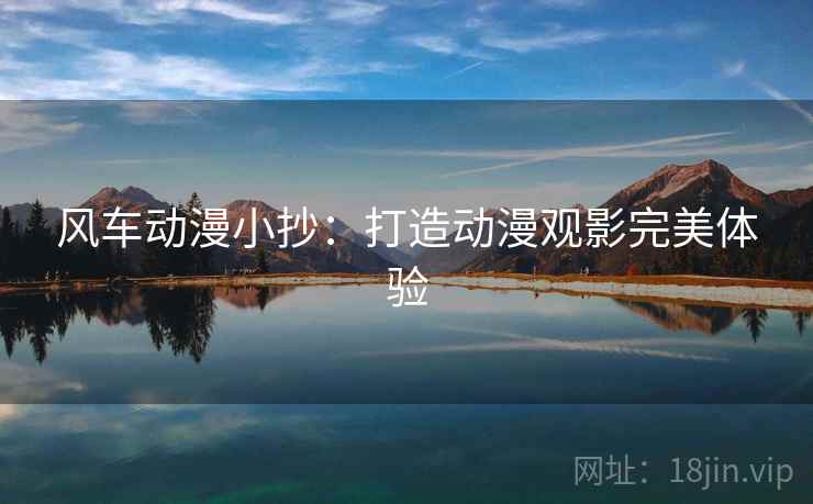 风车动漫小抄：打造动漫观影完美体验  第2张