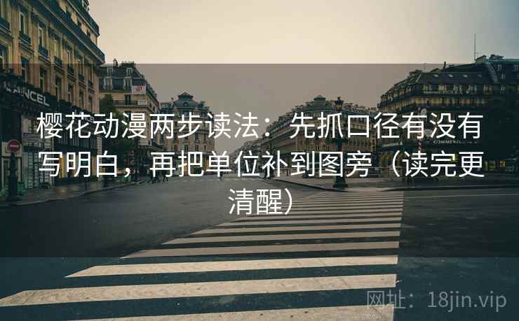 樱花动漫两步读法:先抓口径有没有写明白,再把单位补到图旁(读完更清醒)