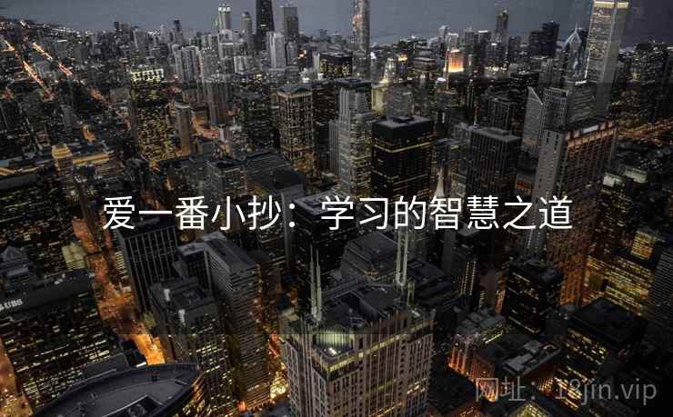 爱一番小抄:学习的智慧之道 第2张 爱一番小抄:学习的智慧之道 第2张